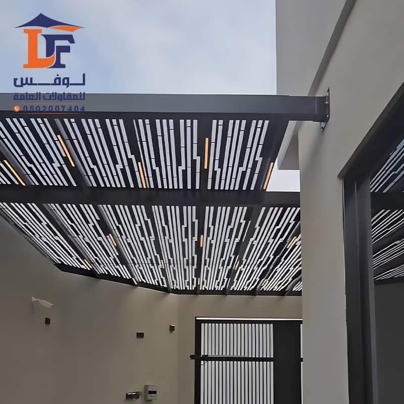 مظلات حديد قص ليزر